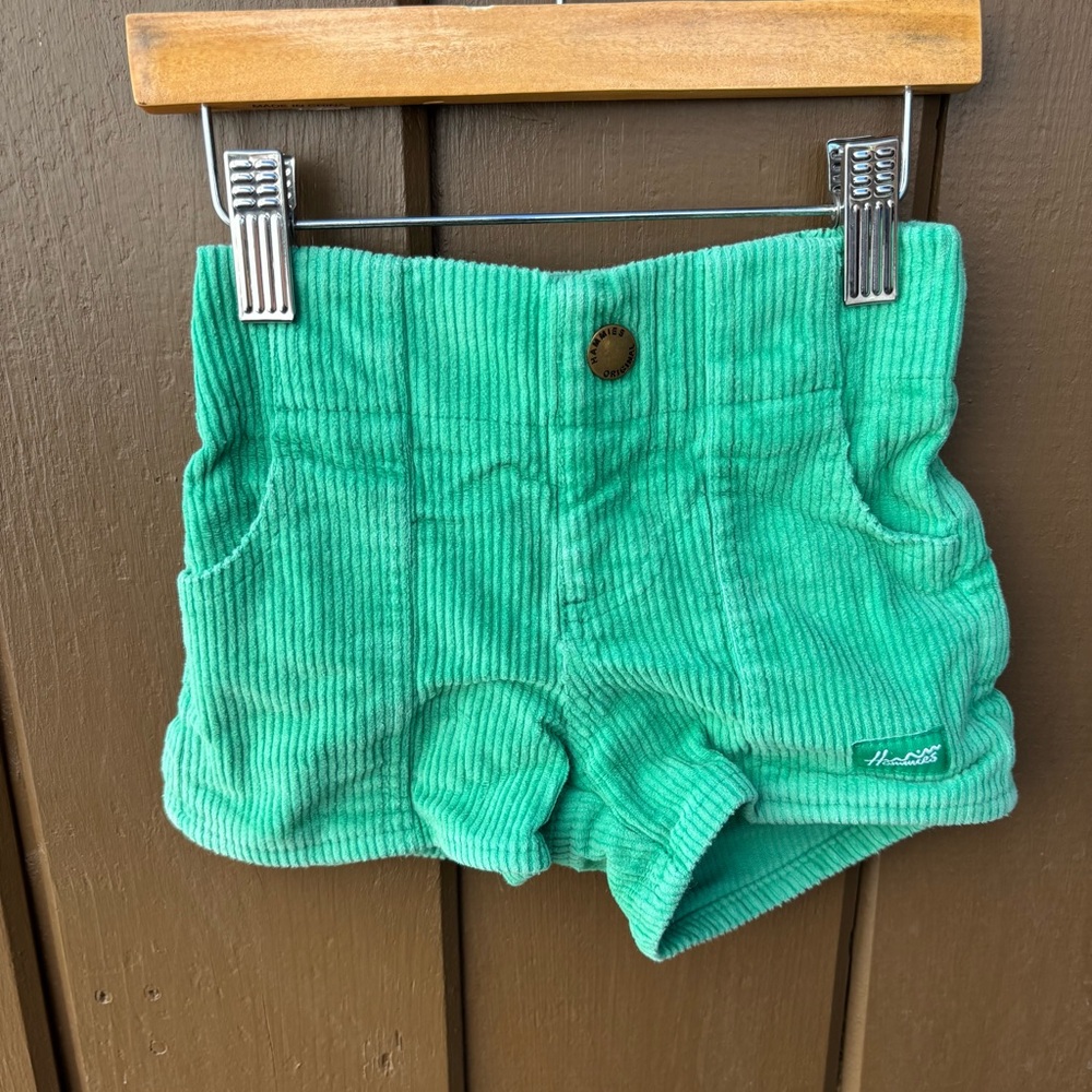Hammies Original Corduroy Kids Shorts Blue Size 20 Elastic Waist Pockets